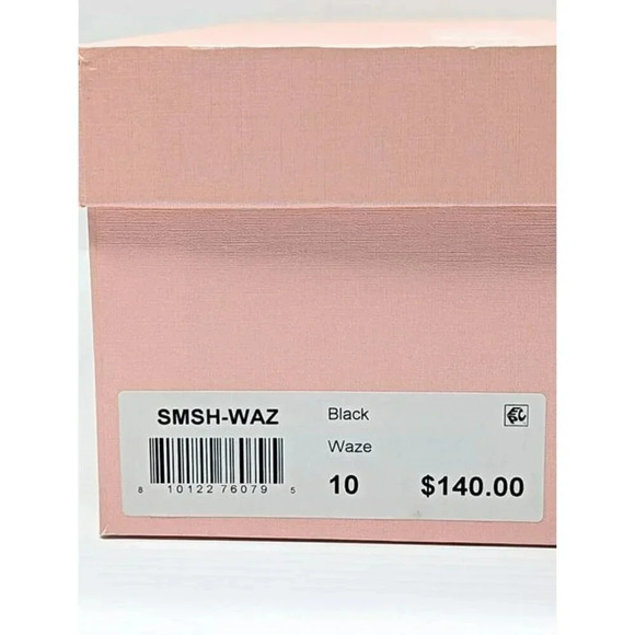 Smash Waze Women's Pointed Toe Slip On Block Heels Black Size 10 (MSRP $140) - Picture 11 of 11